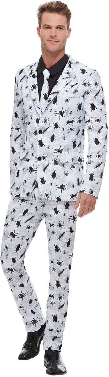 Halloween Kostuum | Net Pak Vol Spinnen, Mieren En Ander Ongedierte Man | Medium | Halloween | Verkleedkleding